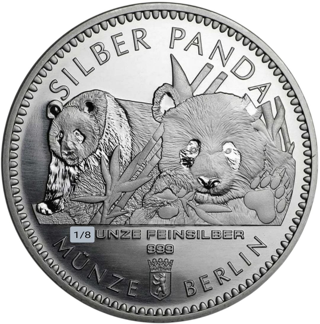 4bdb8ca5-a49c-4882-b06a-ac3402891dd3 Колекційна срібна монета "SILBER PANDA - Срібна Панда" 3,89 г 2016 рік - Зображення 1