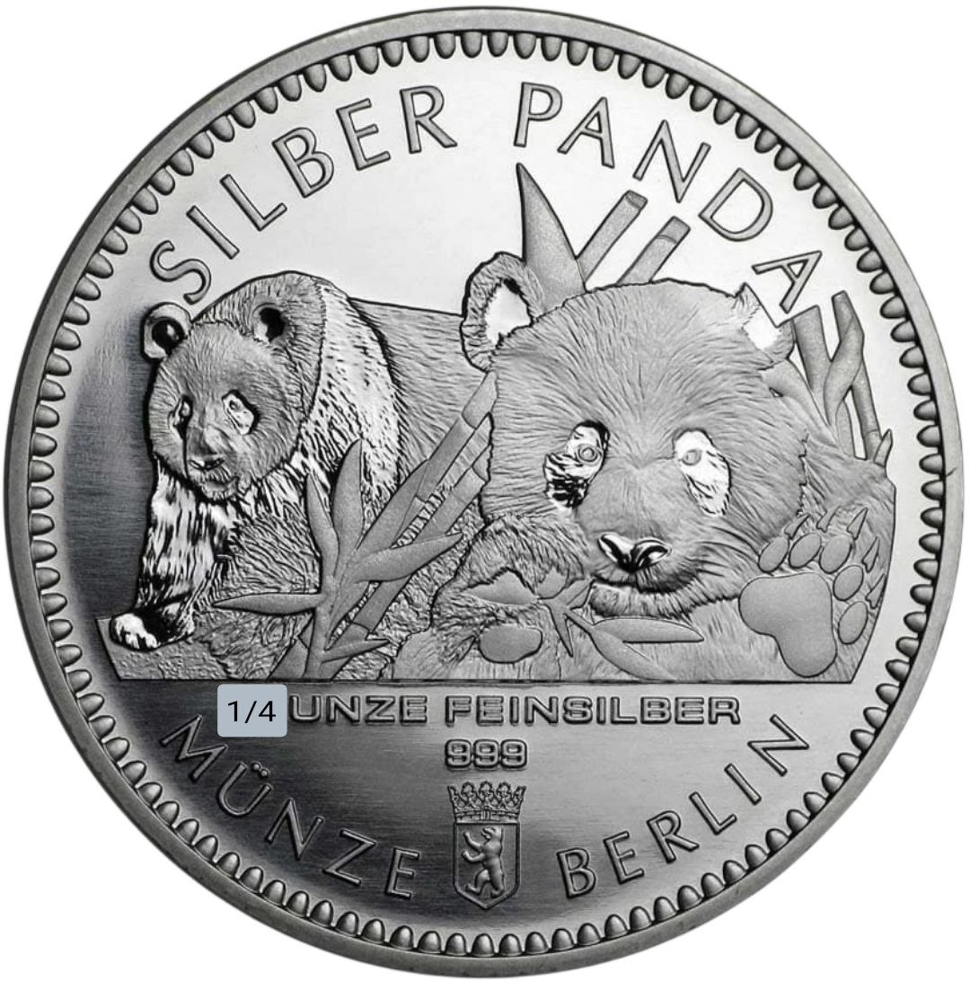f09d23d6-a002-4fd0-8d1e-472b23e9d4ca Колекційна срібна монета "SILBER PANDA - Срібна Панда" 7,78 г 2016 рік - Зображення 1