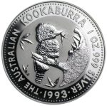 Колекційна срібна монета "Австралійська Кукабара" 31,1 г 1993 рік