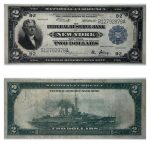 Колекційна банкнота "2 долари США 1918 рік (номер - 12792978 А)"