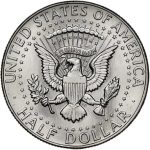 Колекційна срібна монета “½ Dollar – Half Dollar, Кеннеді” 12,5 г 1964 рік - Зображення 2