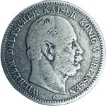 Колекційна срібна монета "2 марки" 11,11 г 1876 - 1884 роки