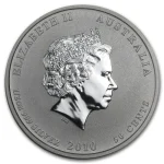 Колекційна срібна монета “Lunar IІ - Рік Тигра” 15,55 г 2010 рік - Зображення 2