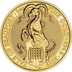 Колекційна золота монета “Звірі Королеви – Єль Бофорта” 31,1 г 2019 рік
