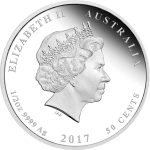 Колекційна срібна монета “Lunar IІ – Рік Півня” PROOF 15,55 г 2017 рік - Зображення 2