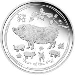 Колекційна срібна монета "Lunar II - Рік Свині" PROOF 15,55 г 2019 рік