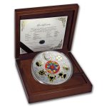 Колекційна срібна монета "Щаслива Сімка" 250 г 2018 рік - Зображення 2